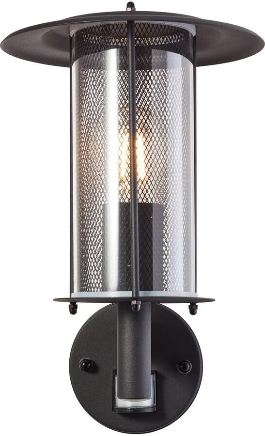 Brilliant Leuchten Wandlamp voor buiten Detroit Hoogte 32 5 cm E27 metaal kunststof zwart mat - Foto 3