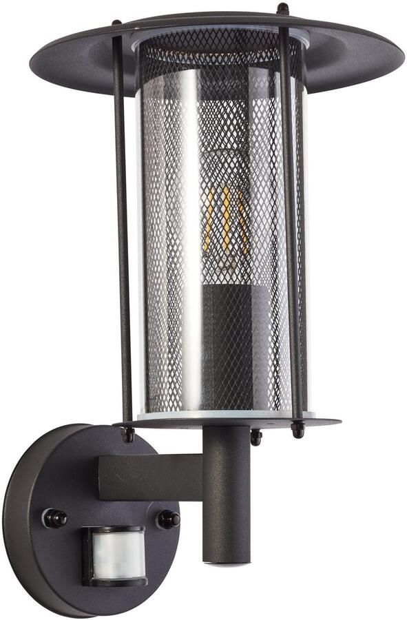 Brilliant Leuchten Wandlamp voor buiten Detroit Hoogte 32 5 cm E27 metaal kunststof zwart mat - Foto 2