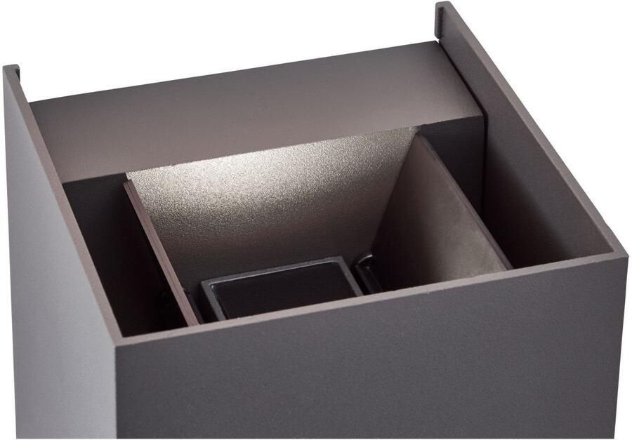 Brilliant Leuchten Wandlamp voor buiten Hilly LED deurverlichting afstralingshoek verstelbaar 10x10x10 cm - Foto 2