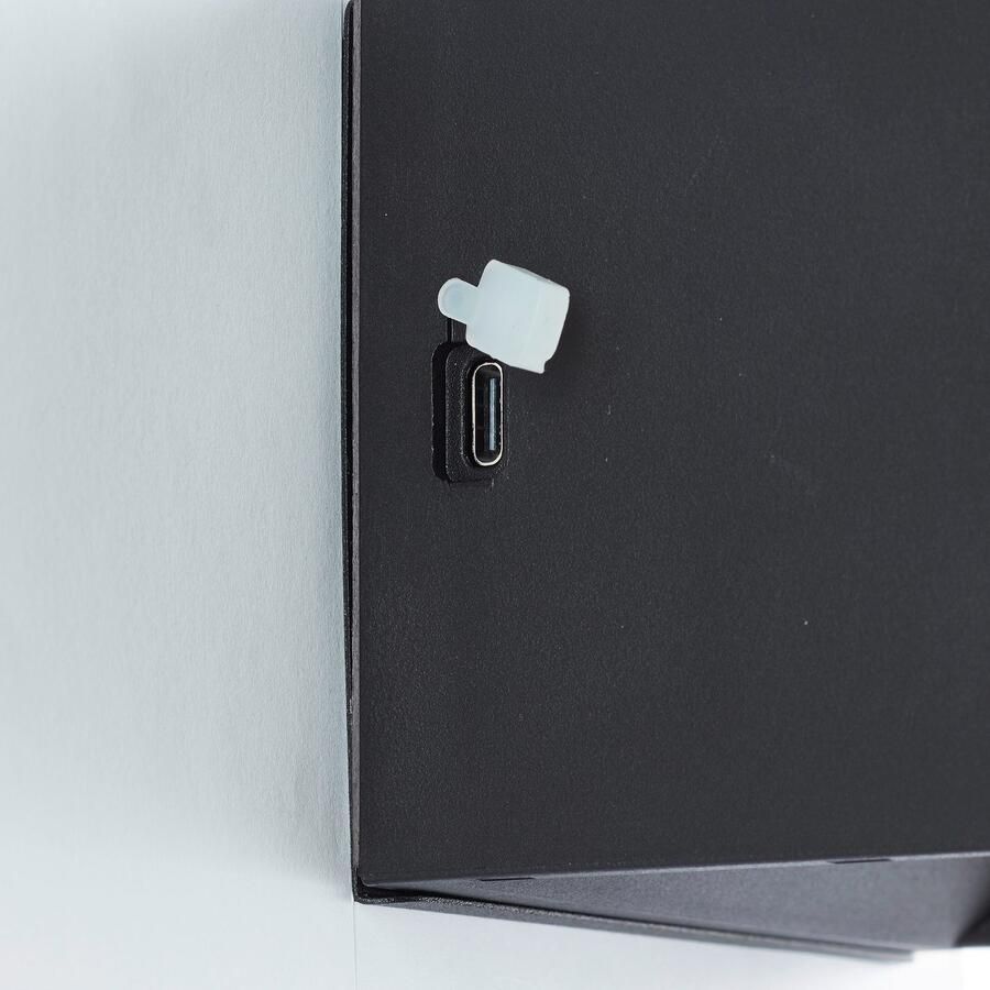 Brilliant Leuchten Wandlamp voor buiten Iseo draagbare acculamp incl. magnetische plaat Accu 300 lm 3000 K USB zwart mobiele buitenlamp wandlamp (1 stuk) - Foto 2