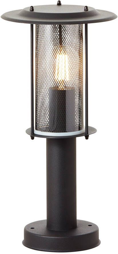Brilliant Leuchten Sokkellamp Detroit Ø 20 cm E27 metaal kunststof matzwart
