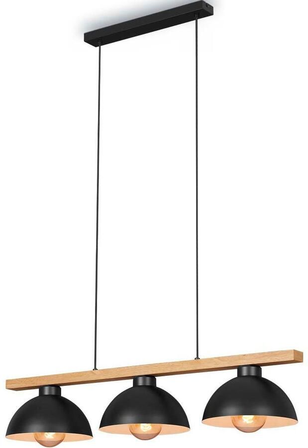Briloner Leuchten Hanglamp 4046035 POLA 3-armig hout hanglamp max. 40 w excl. e27 - Foto 2