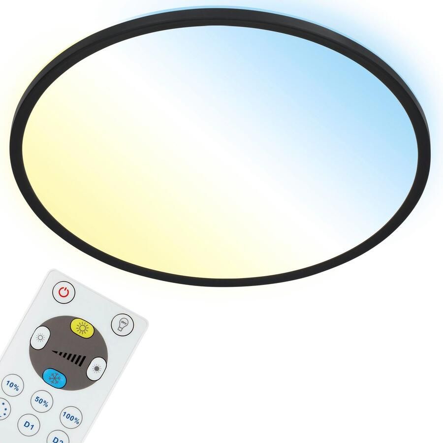 Briloner Leuchten Led-paneel 7080015 SLIM Plafondlamp 42x2 9 cm zwart 22W woonkamer slaapkamer keuken - Foto 6