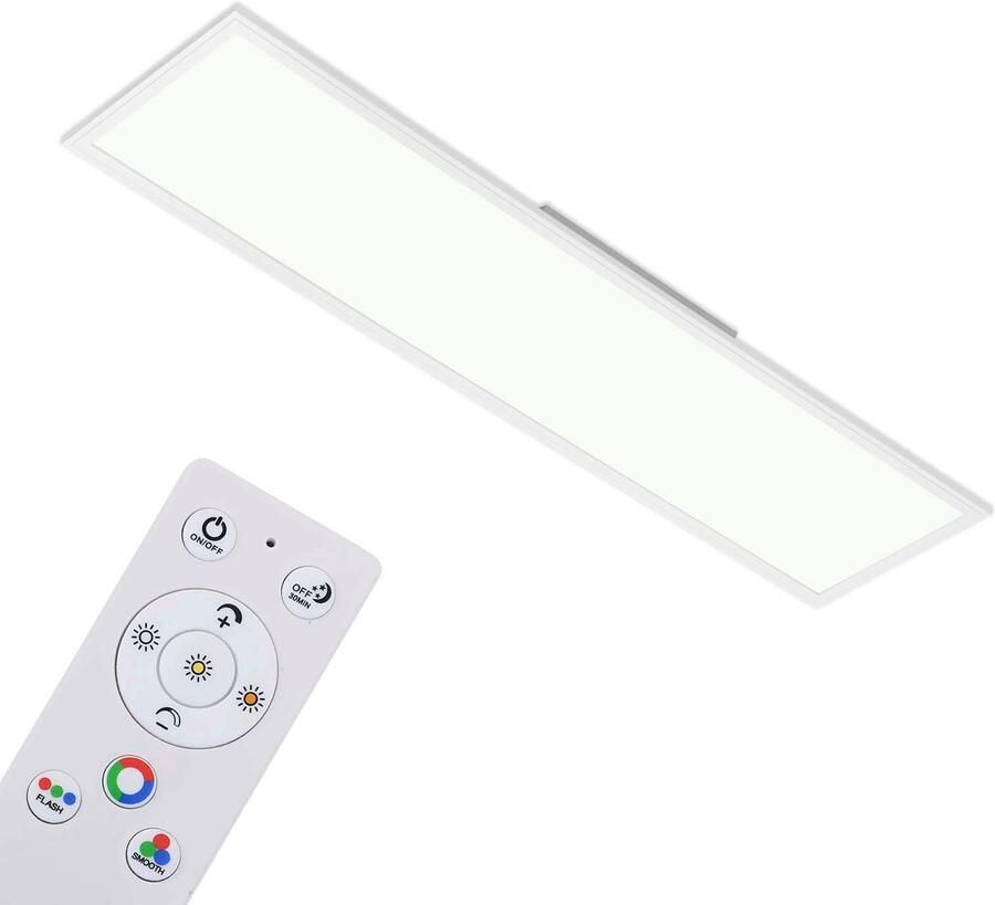 Briloner Leuchten Led-paneel 7154016 Colour Plafondlamp 119 6x29 6x6 5 cm wit 40W woonkamer slaapkamer - Foto 7