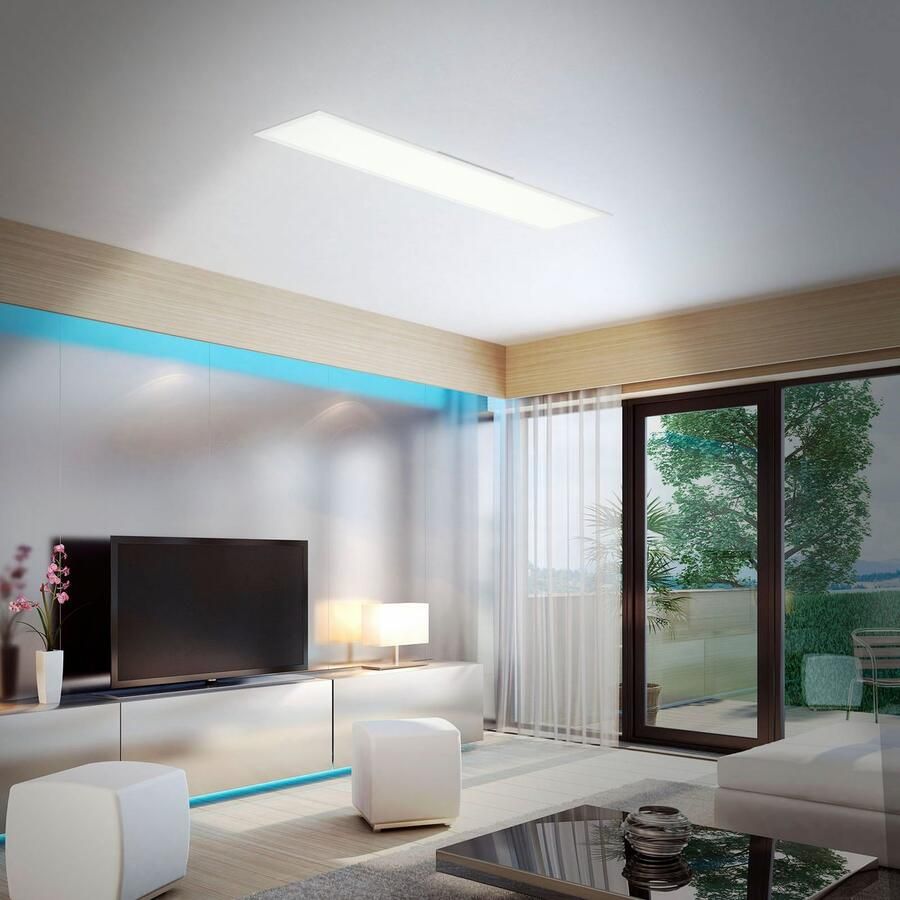 Briloner Leuchten Led-paneel 7154016 Colour Plafondlamp 119 6x29 6x6 5 cm wit 40W woonkamer slaapkamer