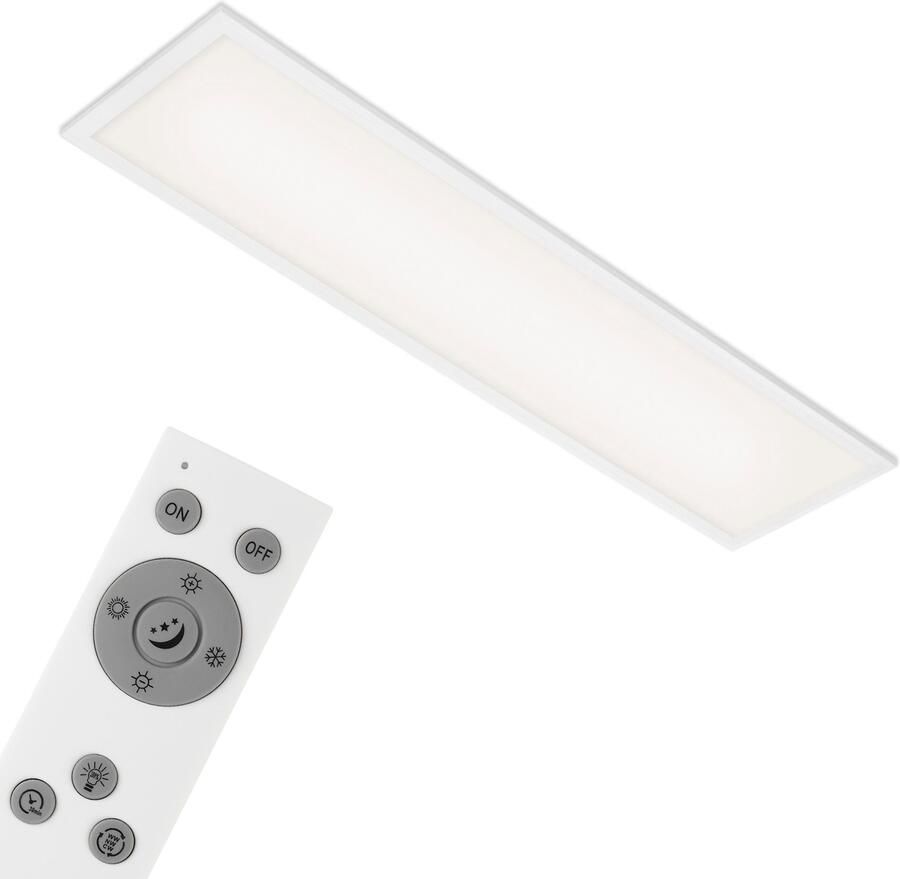 Briloner Leuchten Led-paneel 7167016 Piatto Plafondlamp 100x25x6 cm wit 24W woonkamer slaapkamer keuken - Foto 6