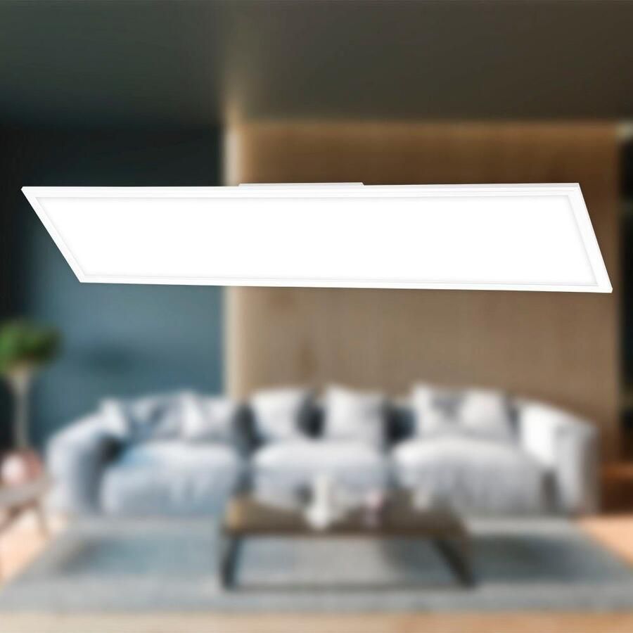 Briloner Leuchten Led-paneel 7193016 Simple Plafondlamp 119 5x29 5x6 cm wit 38W woonkamer slaapkamer - Foto 2