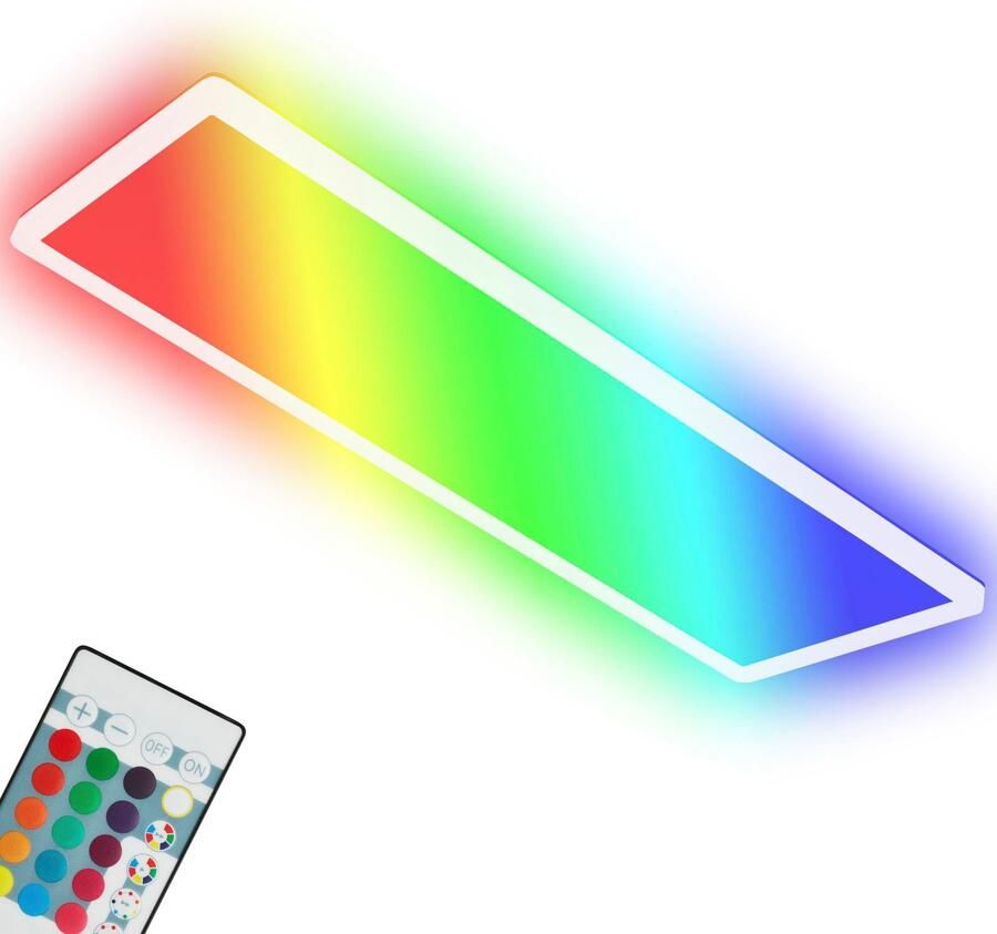 Briloner Leuchten Led-paneel 7404016 SLIM Plafondlamp 58x20x3 cm wit 22W woonkamer slaapkamer keuken - Foto 7