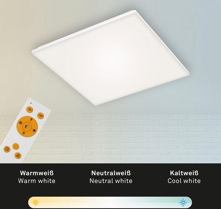 Briloner Leuchten Led-paneel Frameloos CCT LED-paneel wit 1xLED 38W - Foto 4