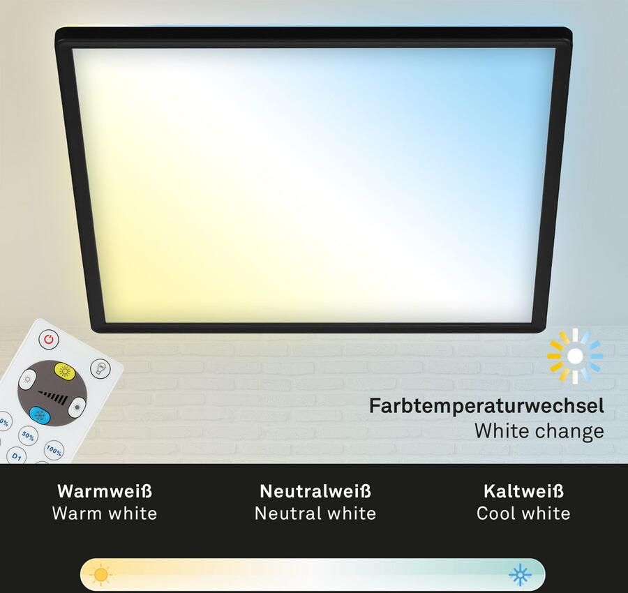 Home24 LED plafondlamp Slim VII Briloner - Foto 6