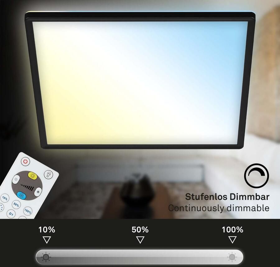 Home24 LED plafondlamp Slim VII Briloner - Foto 5