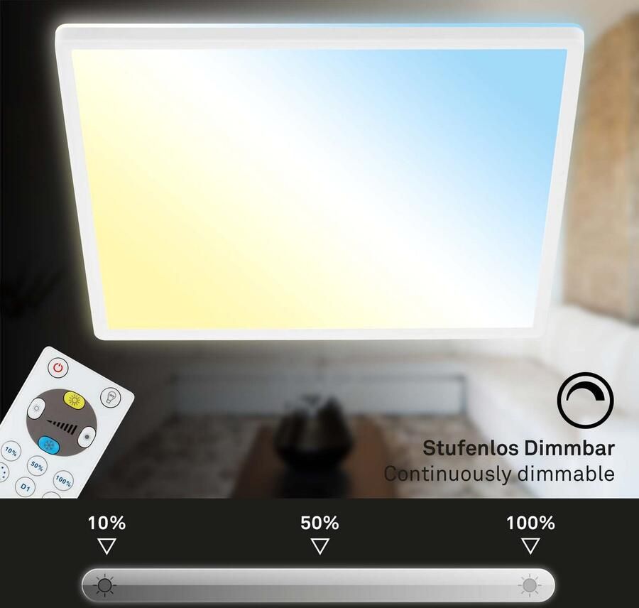 Home24 LED plafondlamp Slim VIII Briloner - Foto 6