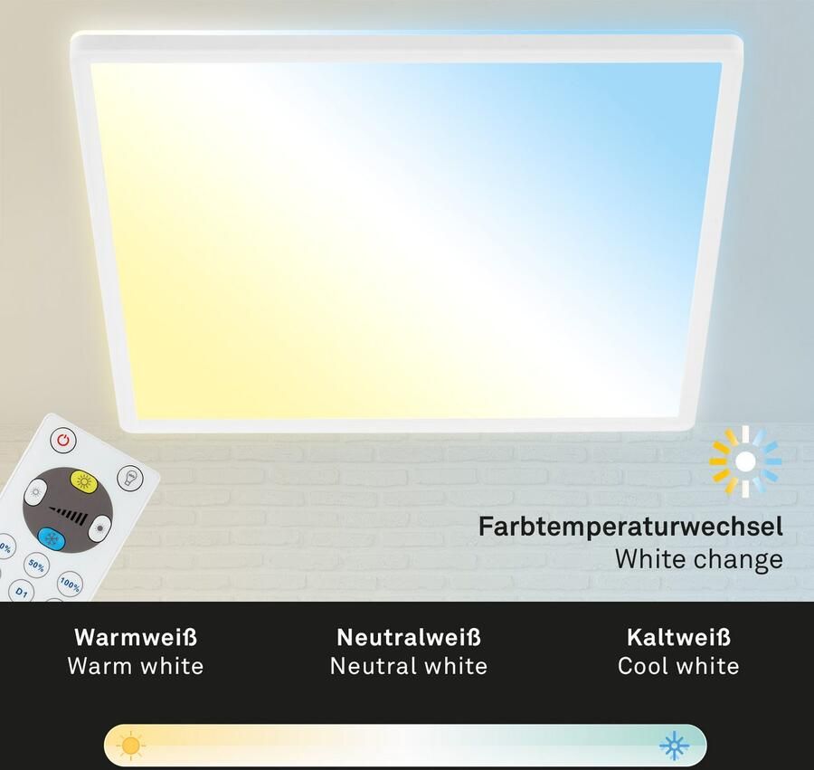 Home24 LED plafondlamp Slim VIII Briloner - Foto 7