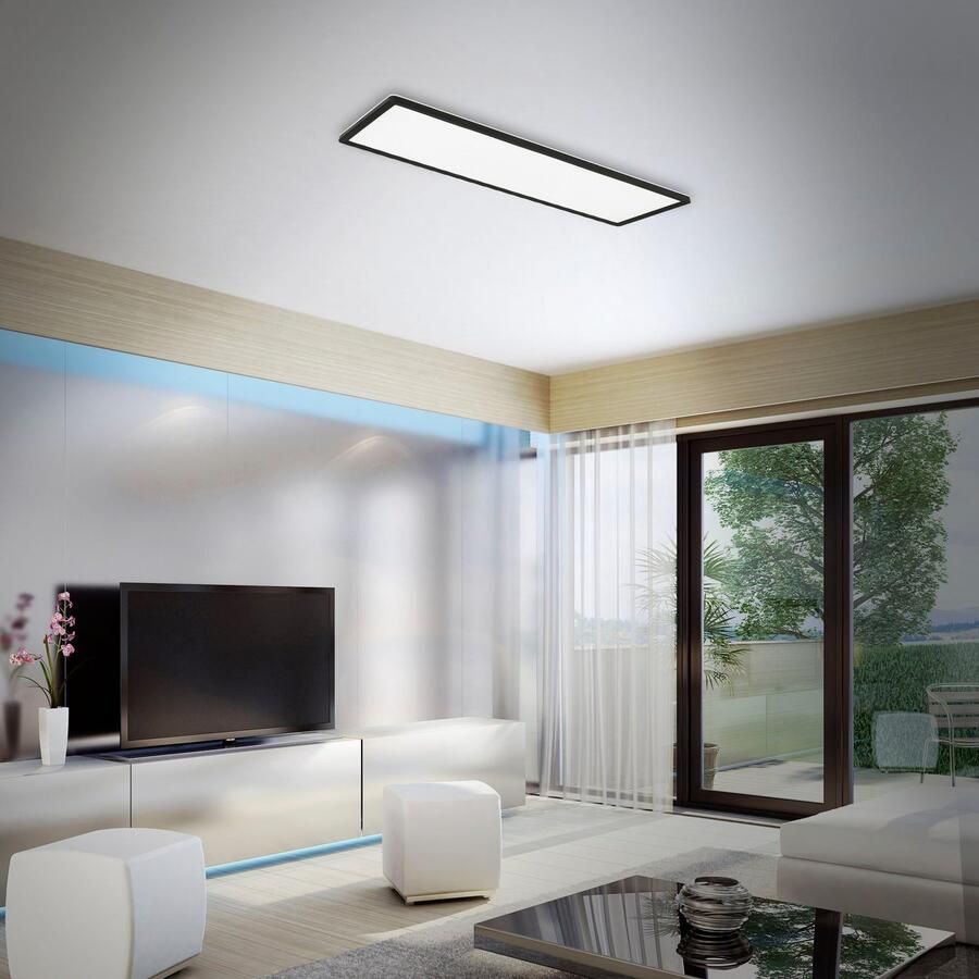 Briloner Leuchten Led-paneel SLIM Plafondlamp ultraflauw backlight effect woonkamer slaapkamer