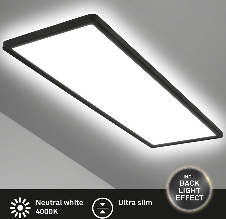 Briloner Leuchten Led-paneel SLIM Plafondlamp ultraflauw backlight effect woonkamer slaapkamer - Foto 3