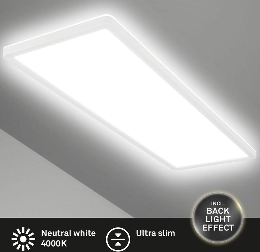 Briloner Leuchten Led-paneel SLIM Plafondlamp ultraflauw backlight effect woonkamer slaapkamer - Foto 3