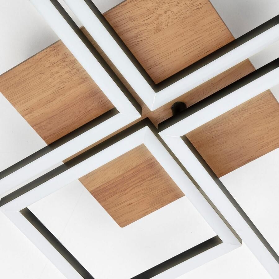 Briloner Leuchten Led-plafondlamp 3128014 FRAME Plafondlamp 75x47x7 3 cm zwart 48W woonkamer slaapkamer - Foto 2