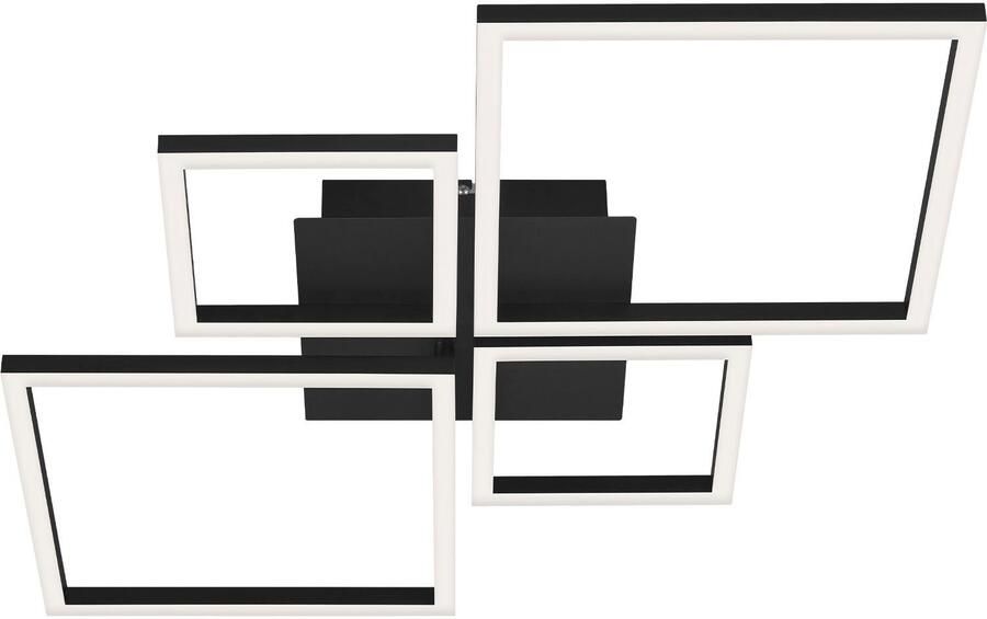 Briloner Leuchten Led-plafondlamp 3128015 FRAME Plafondlamp 75x47x7 3 cm zwart 48W woonkamer slaapkamer - Foto 6