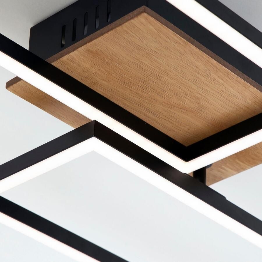 Briloner Leuchten Led-plafondlamp 3145014 FRAME Plafondlamp 110x24 8x8 5 cm zwart 40W woonkamer slaapkamer - Foto 4