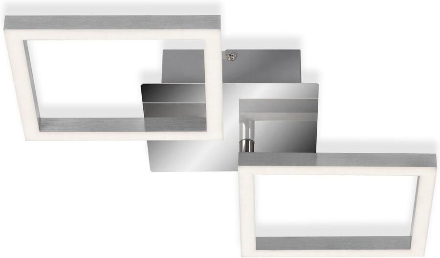 Briloner Leuchten Led-plafondlamp 3207018 FRAME Plafondlamp 47x22 6x7 3 cm chroom-aluminium 5 5W woonkamer slaapkamer - Foto 7