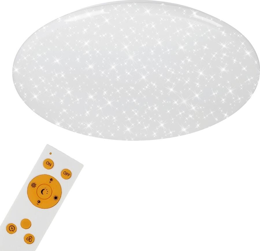 Briloner Leuchten Led-plafondlamp 3368016 VERB CCT dimbaar via afstandsbediening nachtlichtfunctie wit - Foto 7