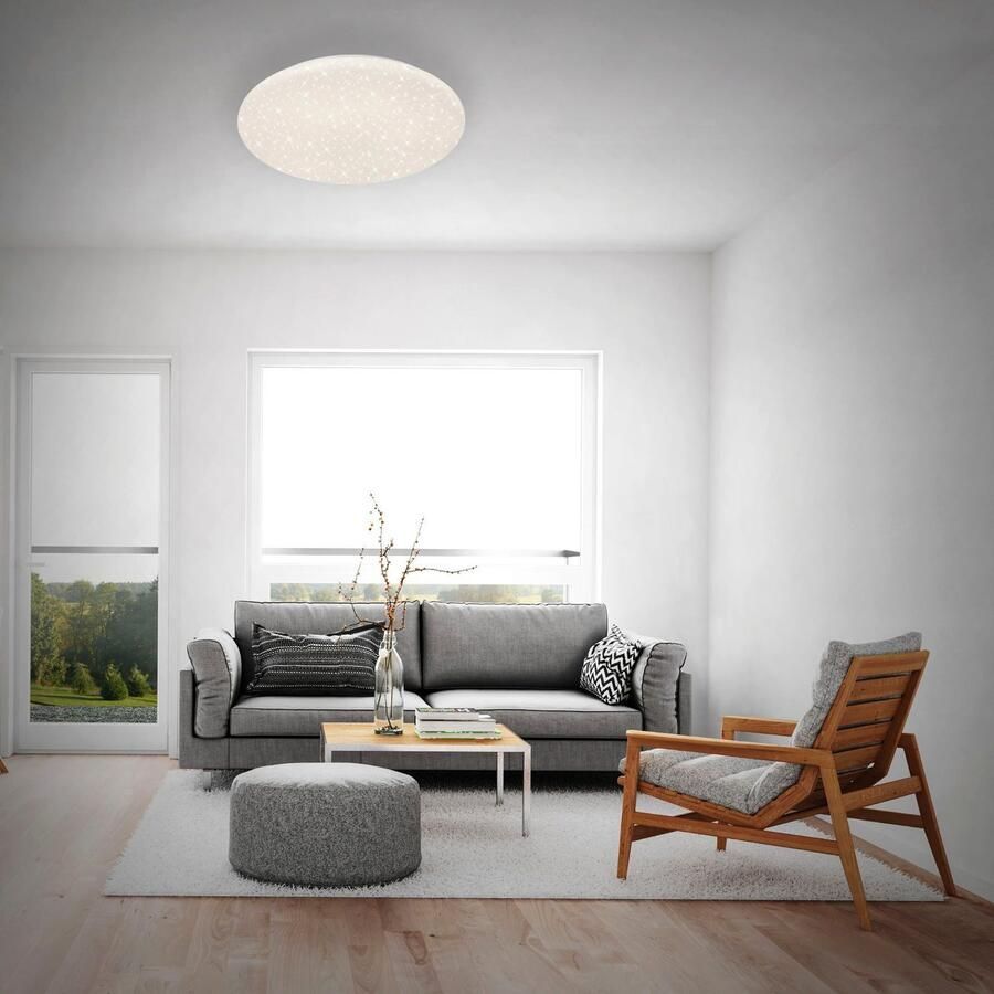 Briloner Leuchten Led-plafondlamp 3368016 VERB CCT dimbaar via afstandsbediening nachtlichtfunctie wit - Foto 2