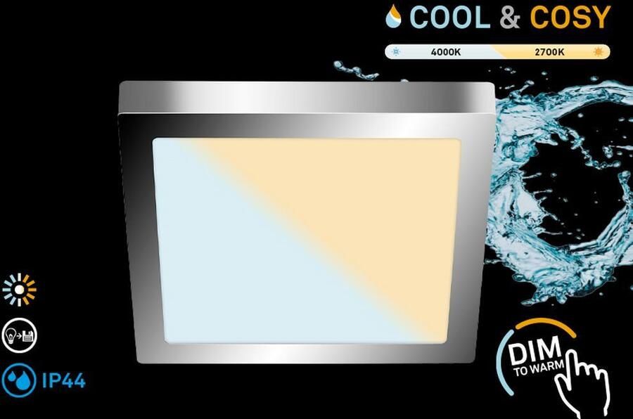 Briloner Leuchten Led-plafondlamp BOSCA