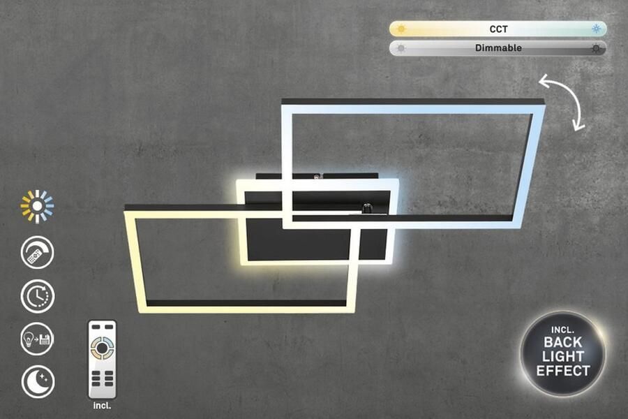 Briloner Leuchten Led-plafondlamp FRAME - Foto 2