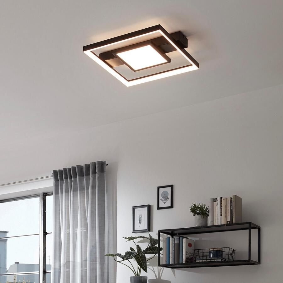 Briloner Leuchten Led-plafondlamp LED plafondlamp met middenverlichting zwart 1xLED 38W