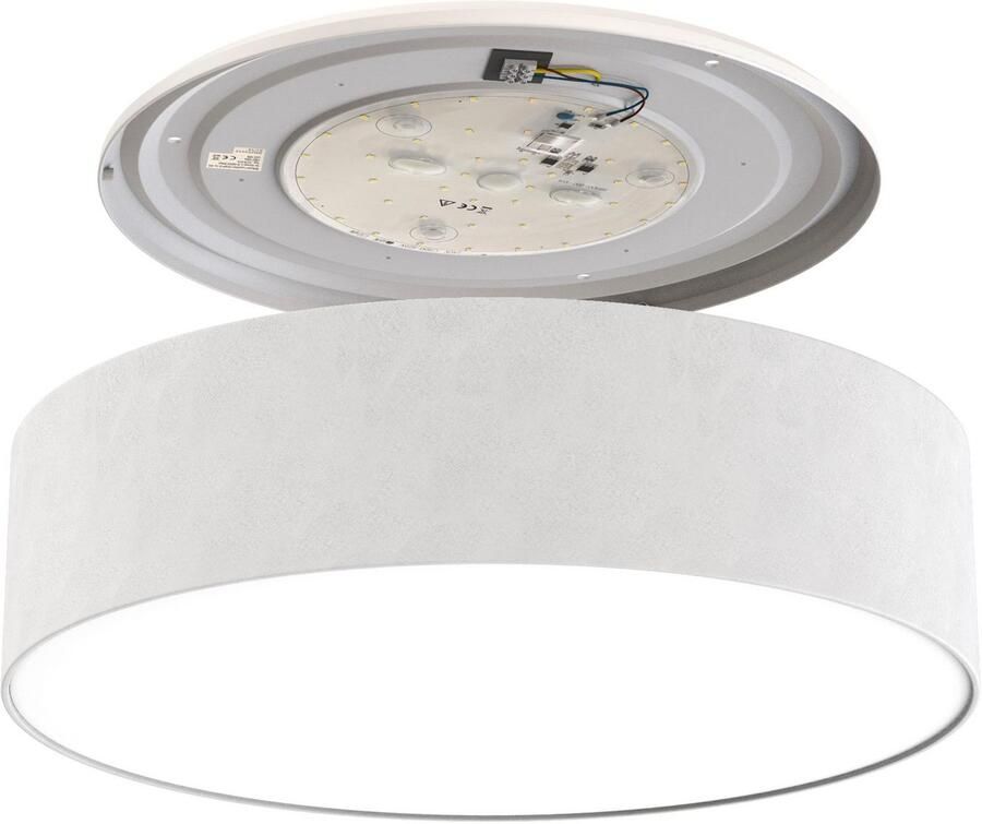 Briloner Leuchten Led-plafondlamp Stoffen LED plafondlamp wit 1xLED-module 18W - Foto 2