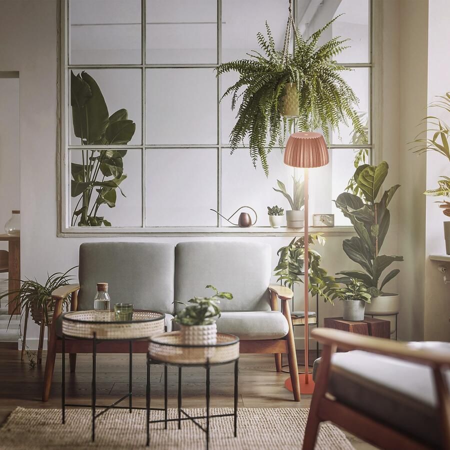 Briloner Leuchten Led-staande lamp Accu LED vloerlamp koperkleurig - Foto 3