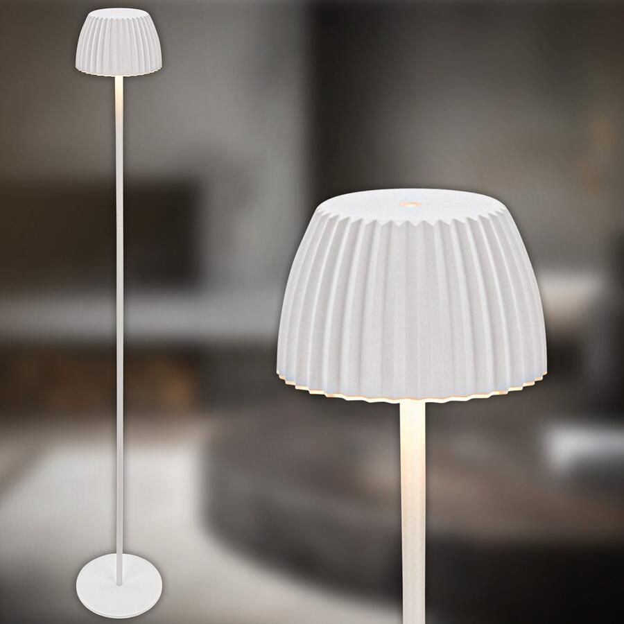 Briloner Leuchten Led-staande lamp Accu LED vloerlamp wit - Foto 5