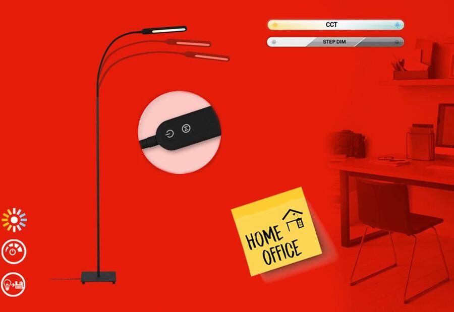 Briloner Leuchten Led-staande lamp Servo - Foto 2