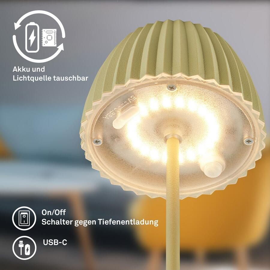 Briloner Leuchten Led-tafellamp Accu LED tafel lamp - Foto 9