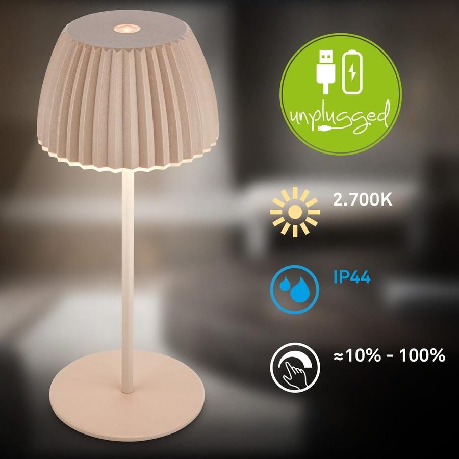 Briloner Leuchten Led-tafellamp Accu LED tafel lamp - Foto 9