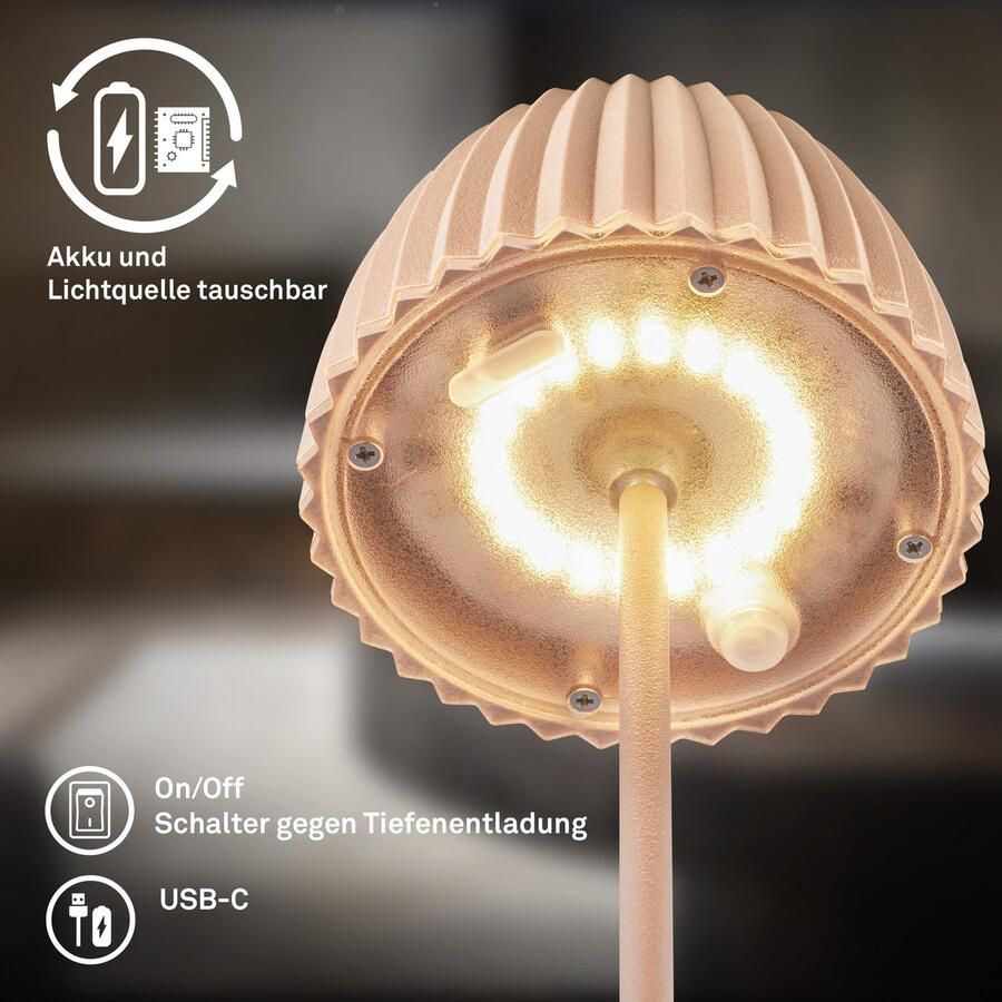 Briloner Leuchten Led-tafellamp Accu LED tafel lamp - Foto 10