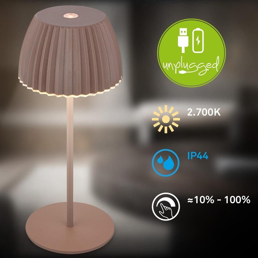 Briloner Leuchten Led-tafellamp Accu LED tafel lamp - Foto 8