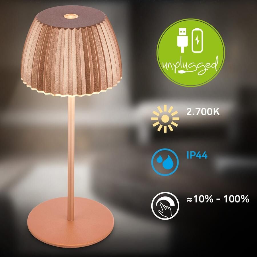 Briloner Leuchten Led-tafellamp Accu LED tafel lamp - Foto 8