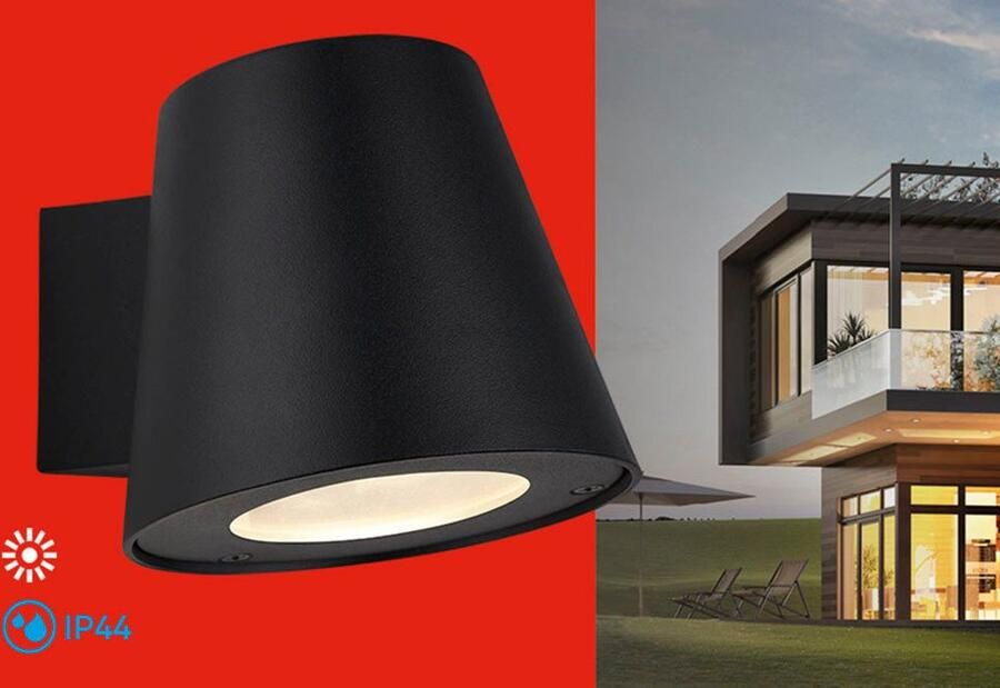 Briloner Leuchten Led-wandlamp voor buiten Napels