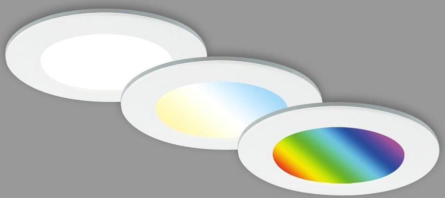 Briloner Leuchten Ledinbouwlamp 3-pack LED inbouwlampen RGB-CCT wit - Foto 10