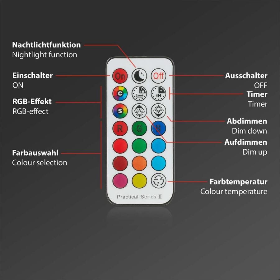 Briloner Leuchten Ledinbouwlamp 3-pack LED inbouwlampen RGB-CCT chroom-mat 3-delige set led inbouwspots plafond rgb inbouwlampen cct led bad - Foto 4