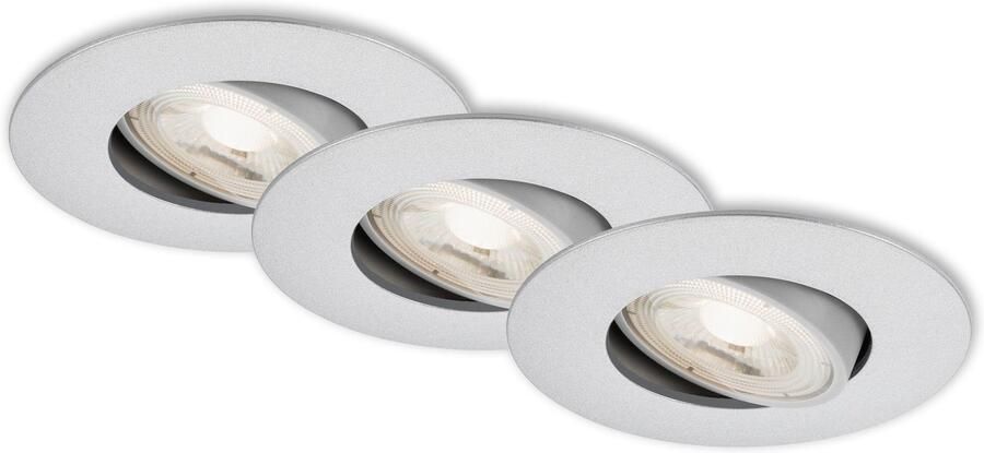 Briloner Leuchten Ledinbouwlamp 7048034 KULANA Inbouwspot SET draaibaar + dimbaar IP23 Ø 9 cm - Foto 7