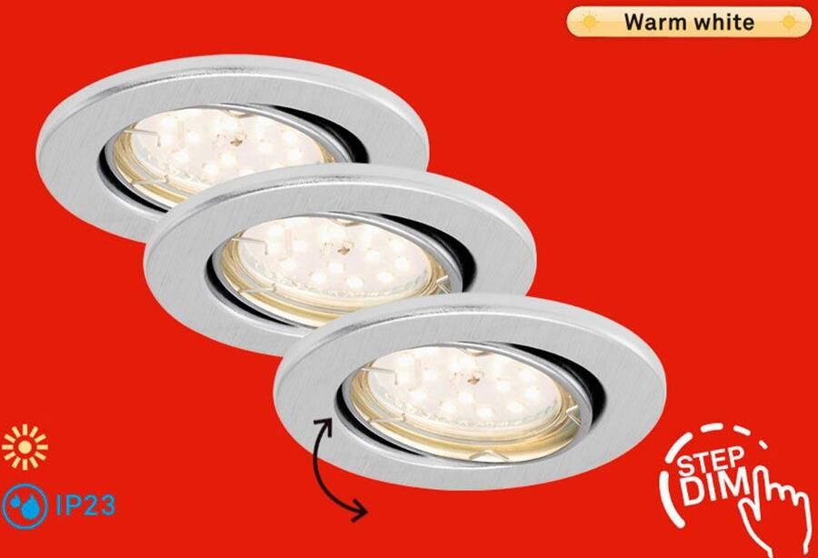 Briloner Leuchten Ledinbouwlamp FIT DIM - Foto 1