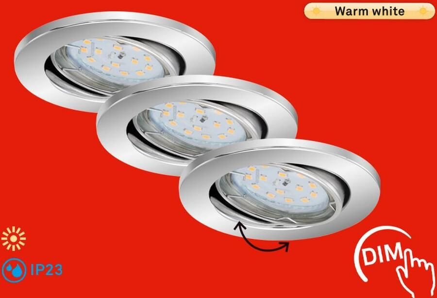 Briloner Leuchten Ledinbouwlamp FIT DIM