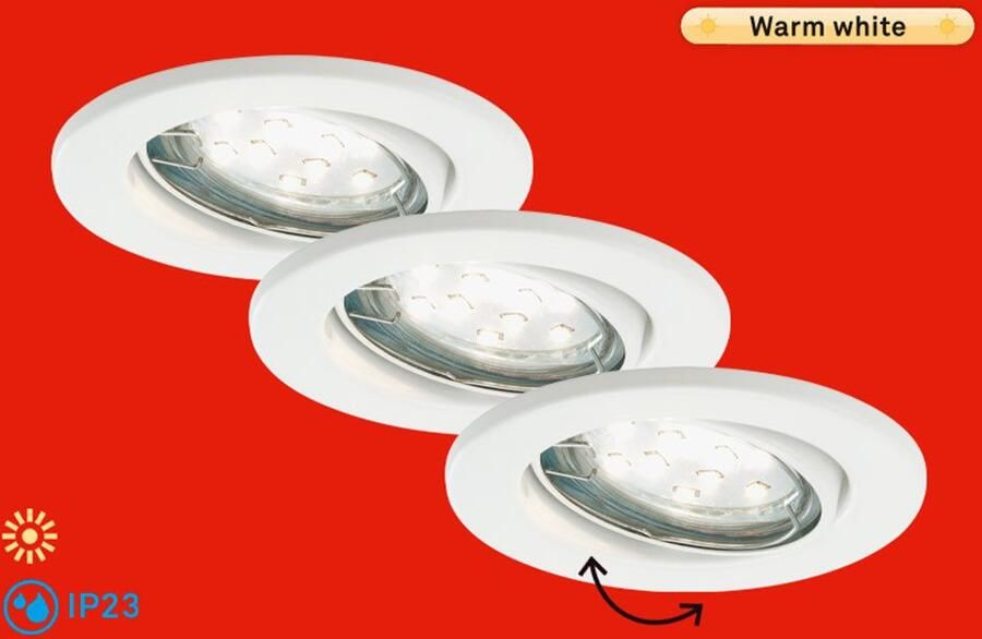 Briloner Leuchten Ledinbouwlamp FIT MOVE