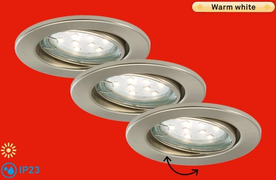 Briloner Leuchten Ledinbouwlamp FIT MOVE