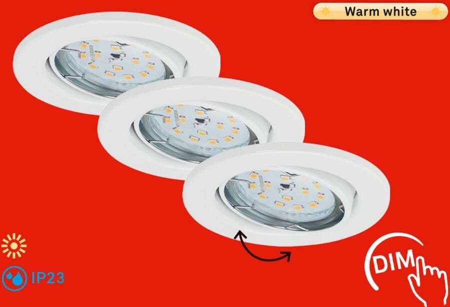 Briloner Leuchten Ledinbouwlamp FLAT DIM