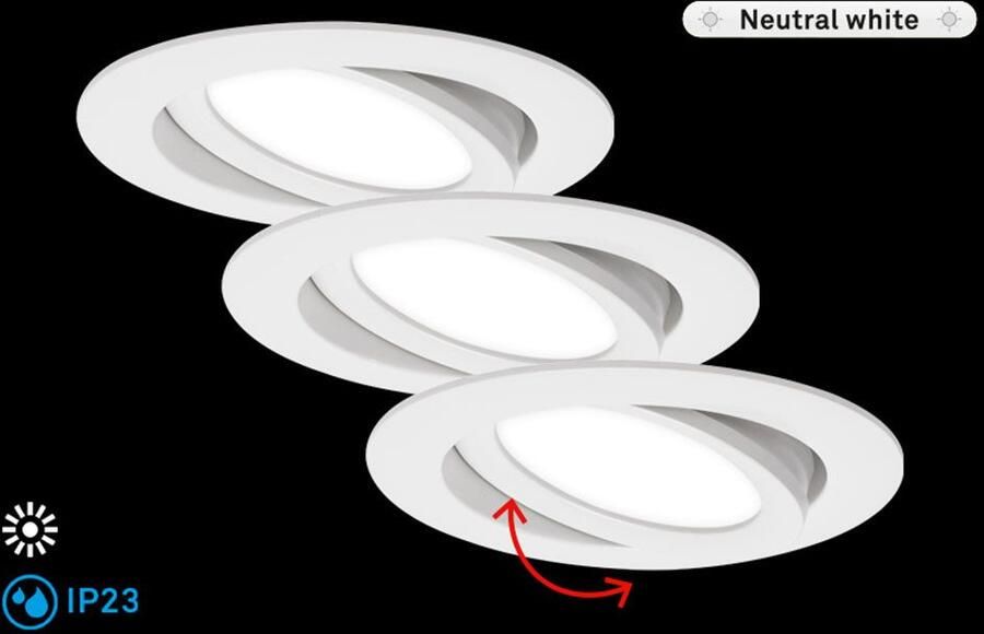 Briloner Leuchten Ledinbouwlamp FLAT IN