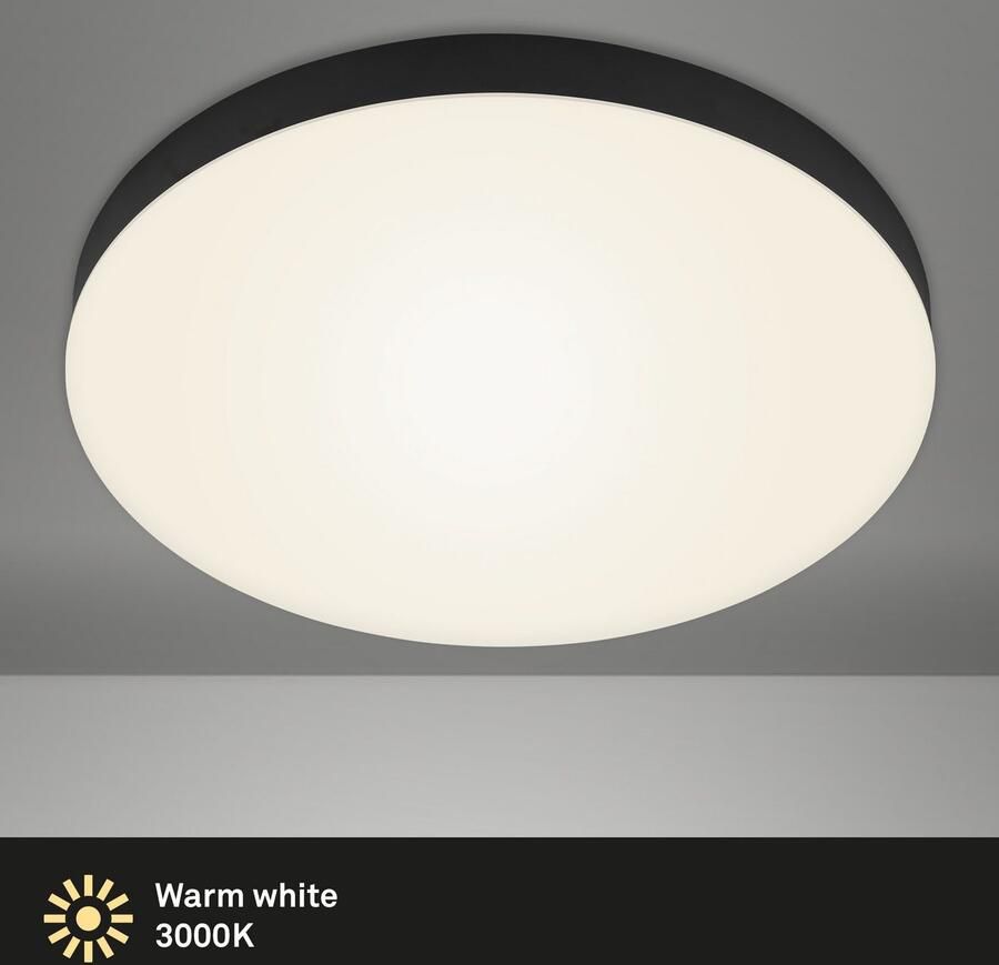 Briloner Leuchten Plafondlamp LED opbouwlamp Flame Plafondlamp 38 7x3 6cm 24 5W woonkamer slaapkamer keuken - Foto 3