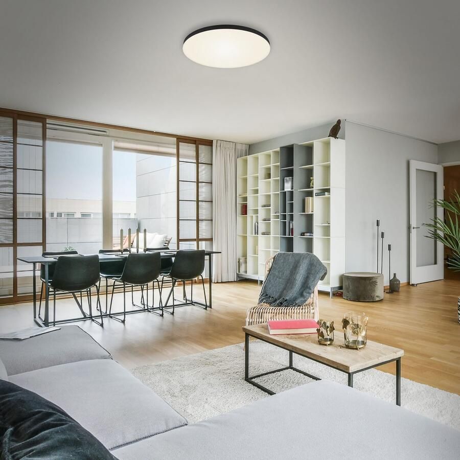 Briloner Leuchten Plafondlamp LED opbouwlamp Flame Plafondlamp 38 7x3 6cm 24 5W woonkamer slaapkamer keuken - Foto 2